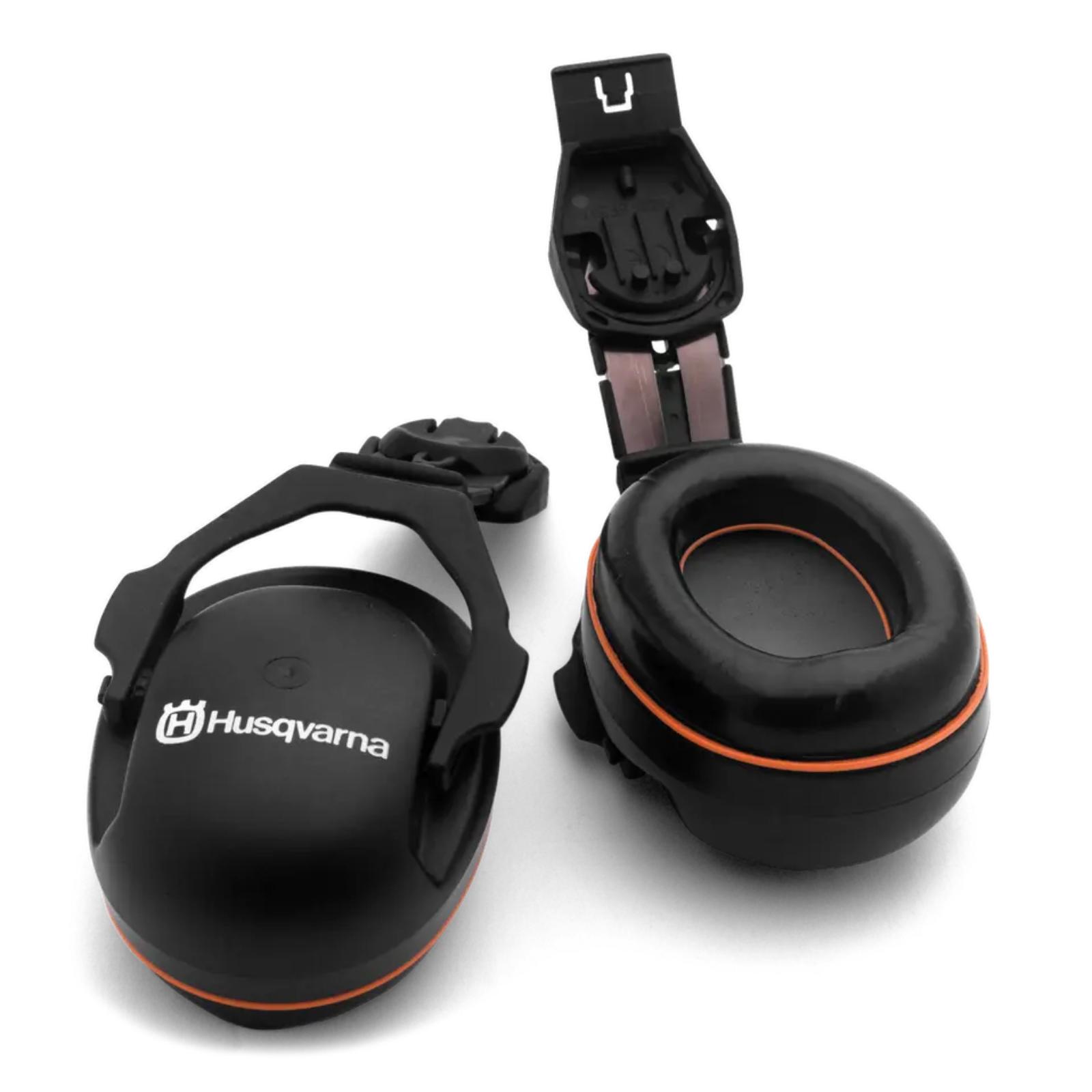 Original Husqvarna Soft-Lined Helmet Attached Earmuffs