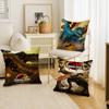 Movie Jurassic Park Dinosaur World Jurassic World Pillow Cover for Bedroom Room and Living Room Sofa Decorative Cushion Cover