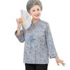 Elderly Women's New Chinese Style Floral Shirt