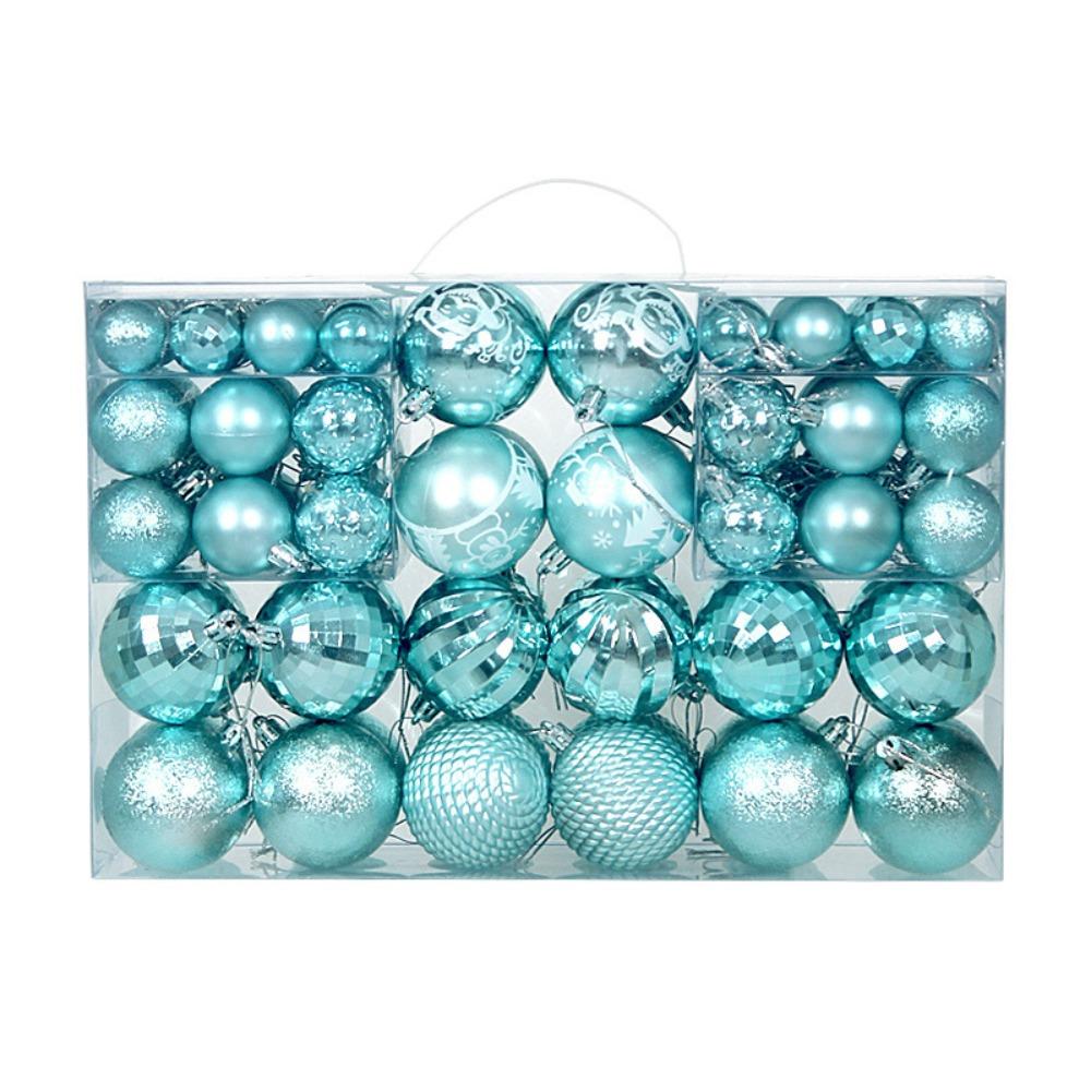 100 Stück Bemalter Weihnachtsbaumschmuck Anhänger 3/4/6CM Hängender Schmuck Weihnachtskugel Set Fenster
