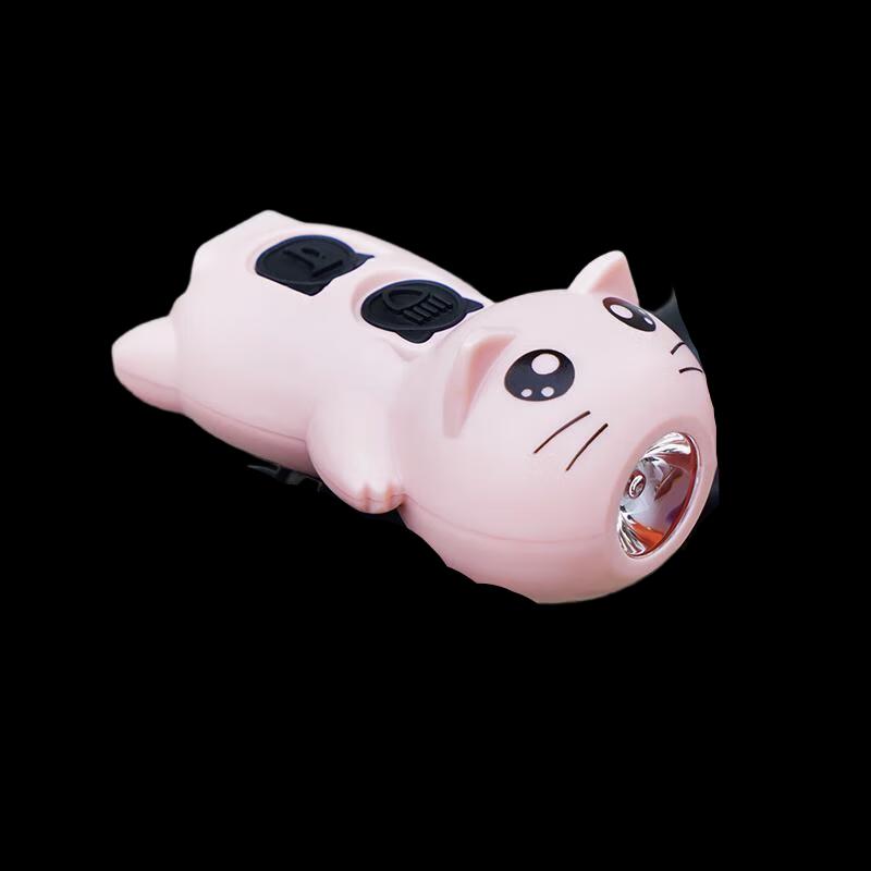 Cute Cat Rechargeable Bike Headlight with Loud Horn & Bell