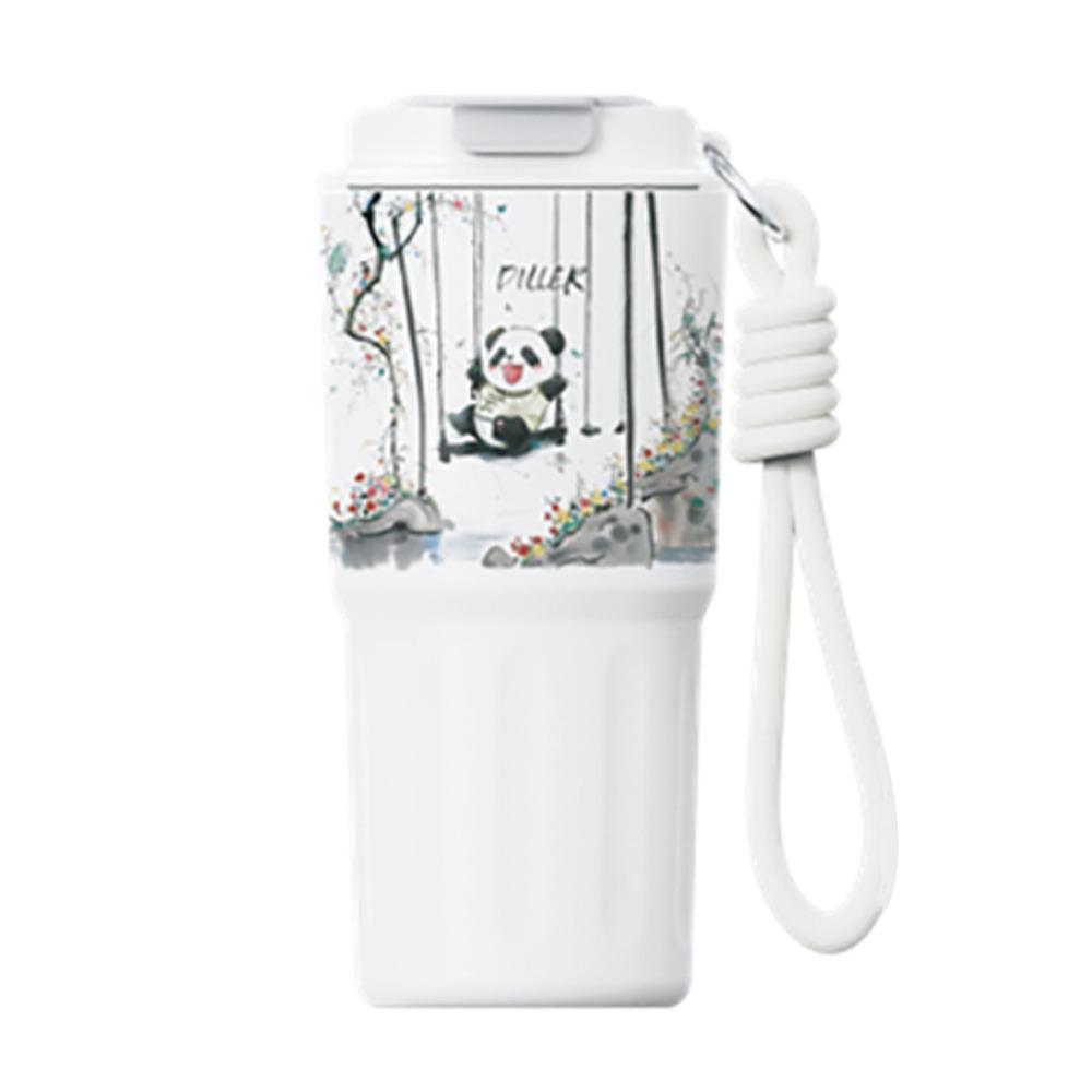 

600 мл Изолированная Термокружка Большой Вместимости Кофейная Чашка Мультяшный Вакуумный Фляга Для Улицы Swing Panda