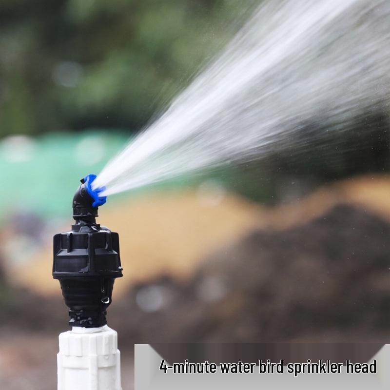 4-Minuten Wasservogel Stativ Rasen und Garten Drehbarer Sprinkler mit Einstellbarer Bewässerung
