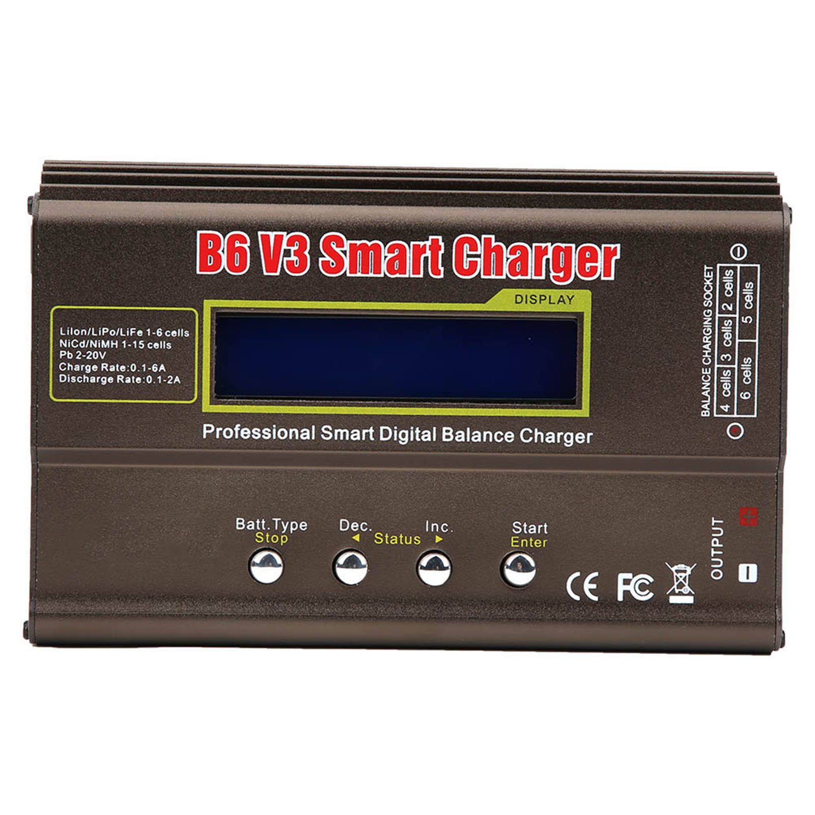 

B6V3 80W Модель літака Розумний цифровий зарядний пристрій DC11.018,0 В