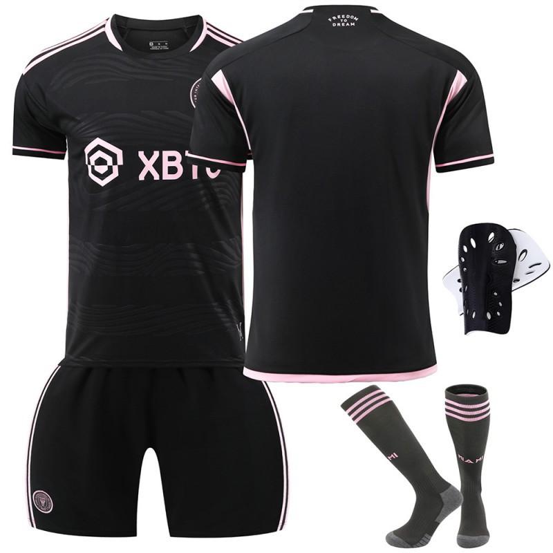 2324 Miami Jersey No. 10 Major League Football Home Away Black Pink Suit With Socks