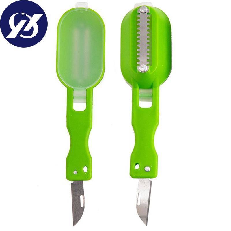 Praktický odstraňovač vodního kamene Plastový odstraňovač vodního kamene Čistící škrabka Kuchyň Škrabka na zeleninu Užitečné příslušenství Skládací nůž