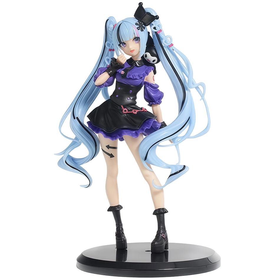 Anime Figures Hatsune Miku Devil Raccoon Demon Style/Cinnamoroll Style/kuromi Style Action Figure Model Collection Toy Xmas Gift