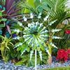 Unique And Magic Metal Windmill Kinetics Art Windcar 3D Wind Powered Kinetics Sculpture Creative 360-degree Rotating Windmill