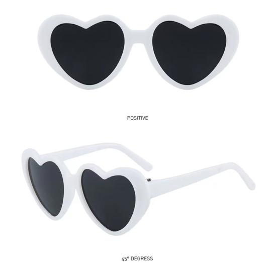 Heart Sunglasses for Dolls, Cute Pet Glasses for Stuffed Animals, Dress Up Accessories for Porch Goose Statue, Toy Eyewear for Kids