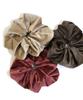 Kobe Vingtaine VINGTAINE Velour Voluminous and Black Scrunchie, Oversized, Big, Gorgeous, Trendy, Ponytail, HS-144-BK -