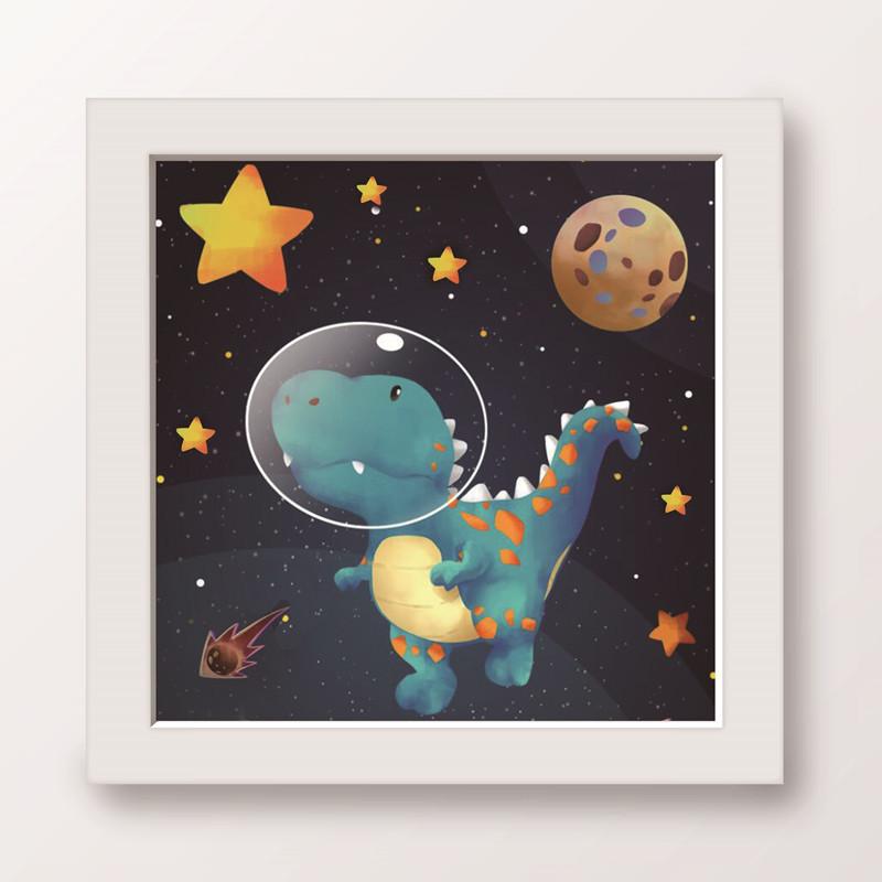 Kids Full Drill 5D Diamond Painting Kit, Cartoon Animal Handmade Diy Diamond Paste Decor Art