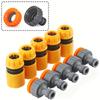 6/10-Piece Hose Quick Connector Kit | 3/4" & 1/2" | Threaded Faucet Adapters | Car Wash & Garden Watering