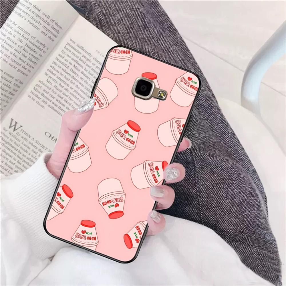 Strawberry Milk Pattern Phone Case For Samsung A 10 11 12 13 20 21 22 30 31 32 40 51 52 53 70 71 72 73 91 13 shell