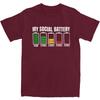 My Social Battery TShirt Summer Funny Introverted Memes T Shirts Cotton Harajuku Tee Shirt For Adult ShortSleeved Casual Tops