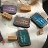 Buntes Retro-Stempelkissen auf Wasserbasis für DIY-Fingerfarben, Stempeln und Journaling