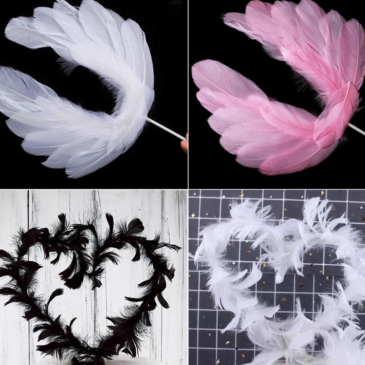 Angel Wing Feather String Lights Cake Topper Ornaments