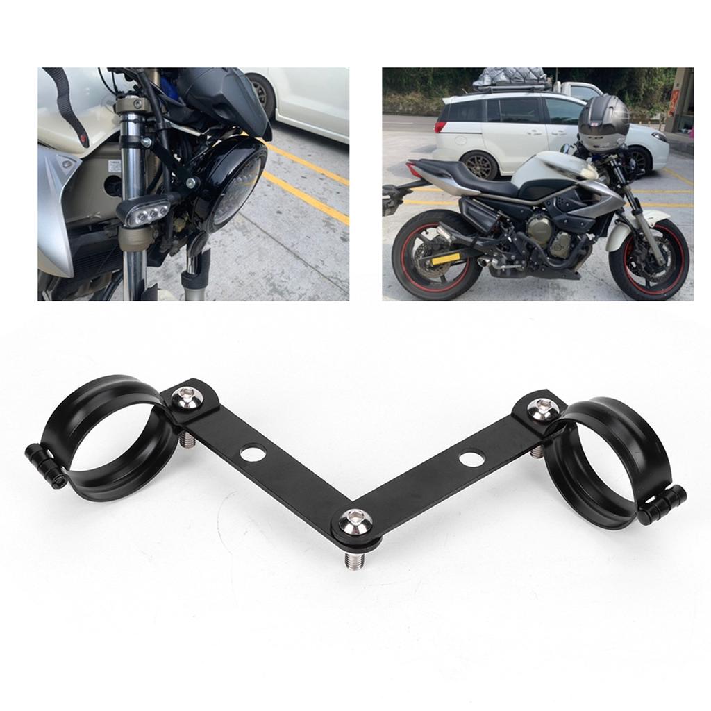 Black Motorcycle Headlight Bracket Fork Mounting Clamp Universal Accessory Fit for Yamaha34‑41mm