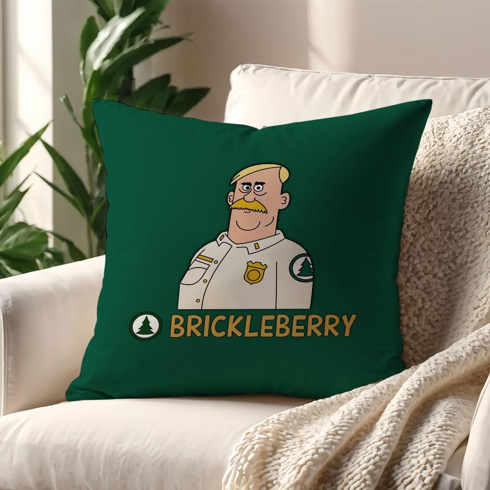 Cartoon B-Brickleberrys Lustiger Kissenbezug Kissenhülle Zuhause Sofa Wohnzimmer Dekoration Büro Auto Nordische Schlichtheit
