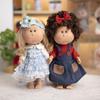 Mia Figure Doll with Denim Overalls Set - Silicone Jointed Toy