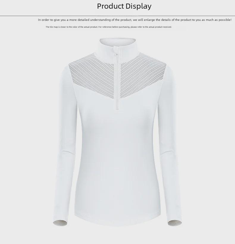 Women's Golf Outfit: Spring & Autumn Long-Sleeve T-Shirt with Short Lace Skirt, Korean Style, Slim Fit Sportswear