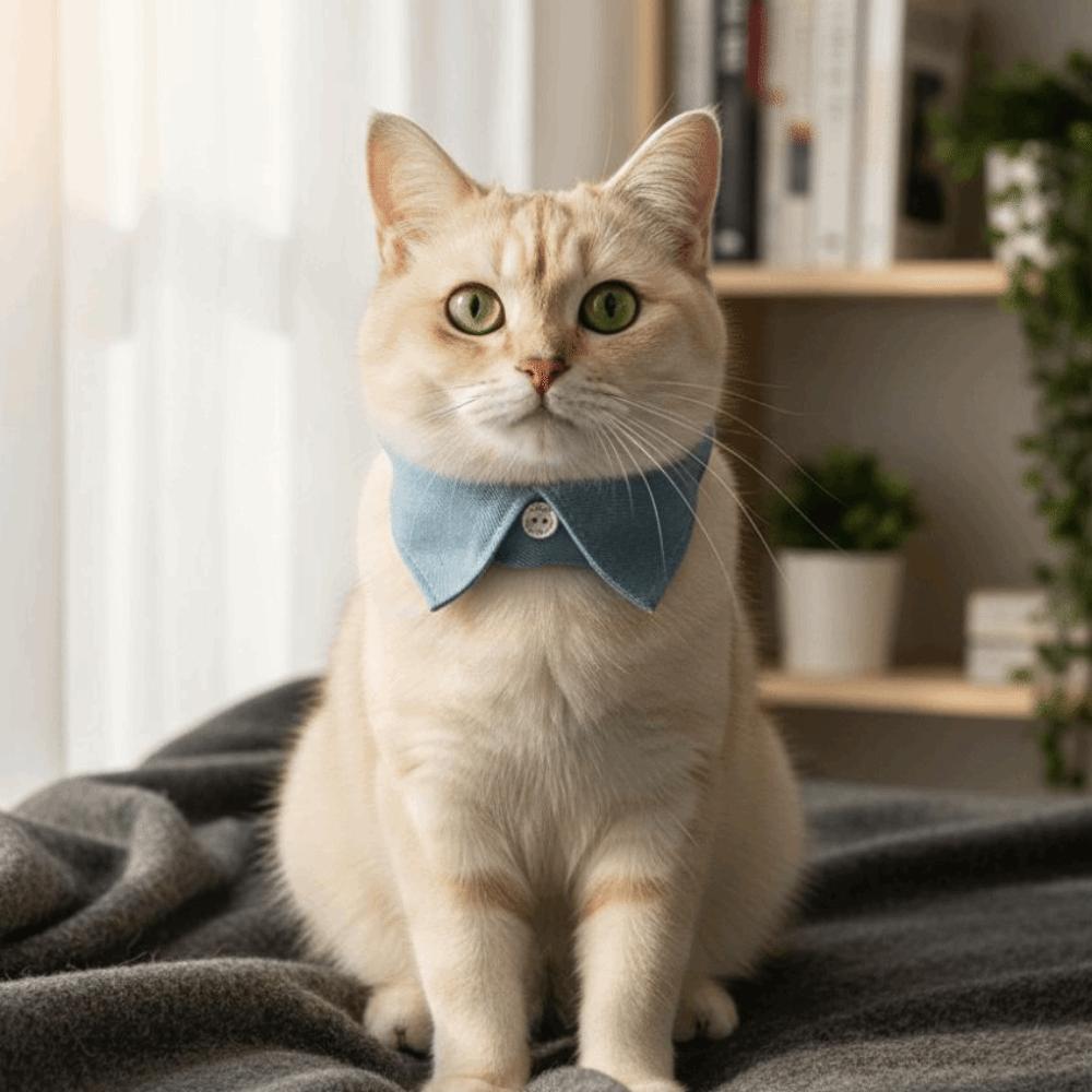 Adjustable Cat Dress Collar Soft Comfortable Pet Tie Skin Friendly Puppy Choker  Daily Wear