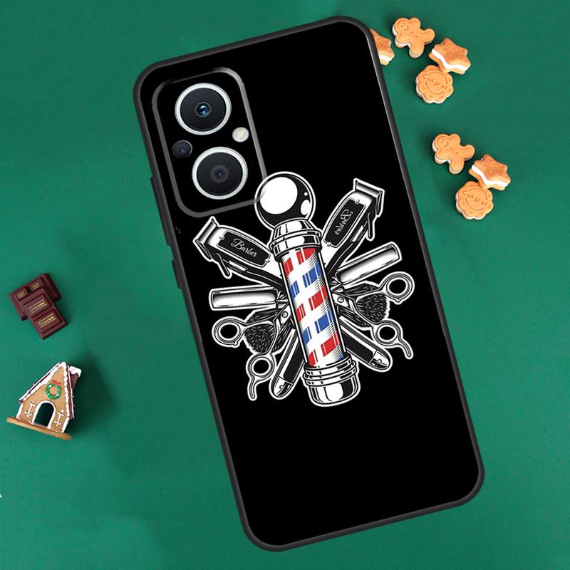 Hairdresser Barber Scissors Case For OPPO Reno 8 7 Lite 14 13 12 11 F 10 Pro 8T Cover For OPPO Find X8 X6 X5 X9 Pro Coque