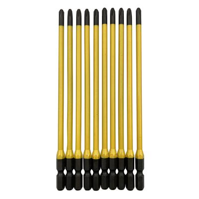ANEX Color To Insert Into the Lower Section of Terminal Blocks for Stable Impact Driver AC-16M Bits, Stepped, +2x150, 10-Pack [Easy Use]