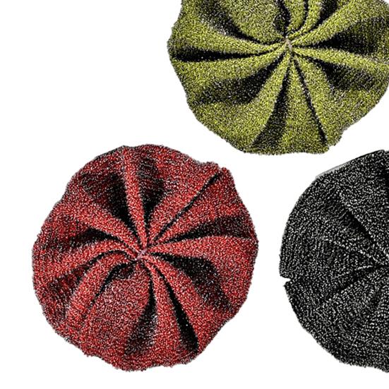 3Pcs Steel Wool Scrubber Pads for Cleaning Dishes Pans Pots Ovens Grills Sinks, Multipurpose Wire Dishwashing Rags, Scrubbers for Kitchen Bathroom