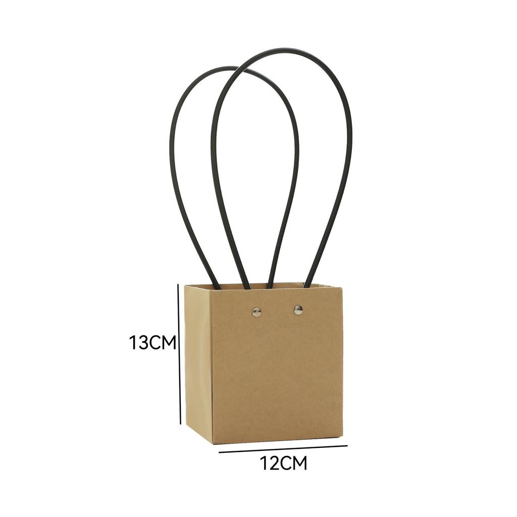 Macaron Flower Arrangement Tote - DIY Waterproof Paper Bag for Bouquets and Gift Packaging