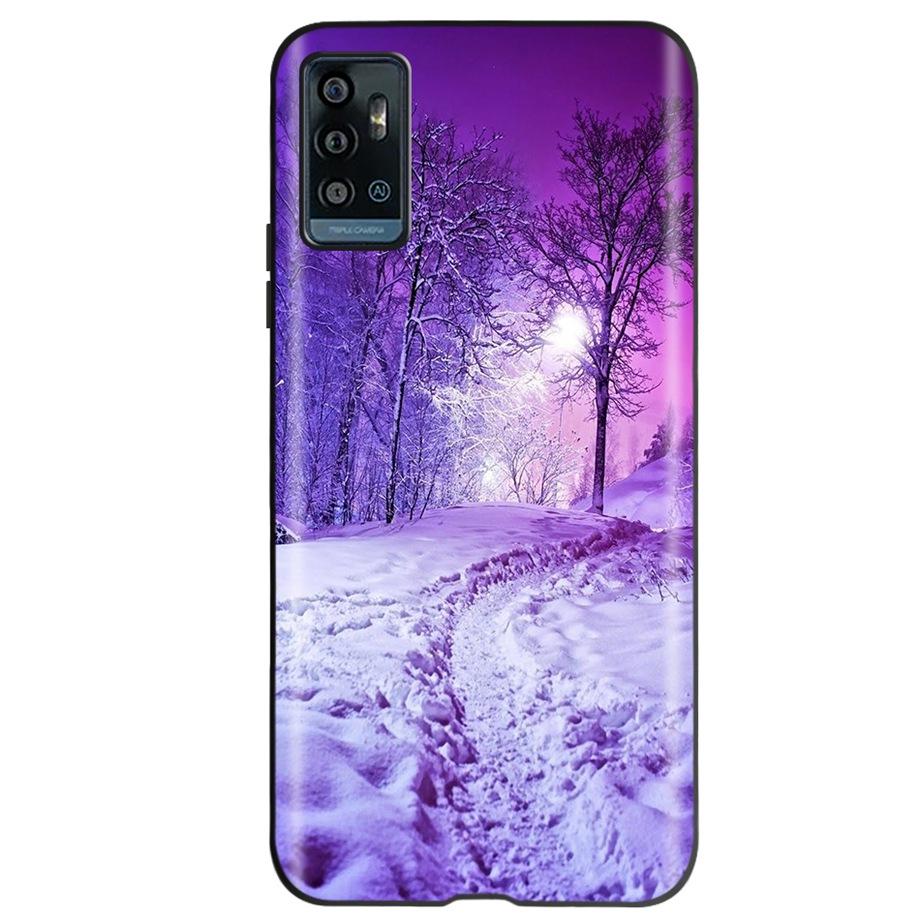 For ZTE Blade A71 Case Silicone Back Cover Phone Cases for zte blade A 71 a71 A7030 Soft Coque Fashion TPU bumper Eiffel Tower
