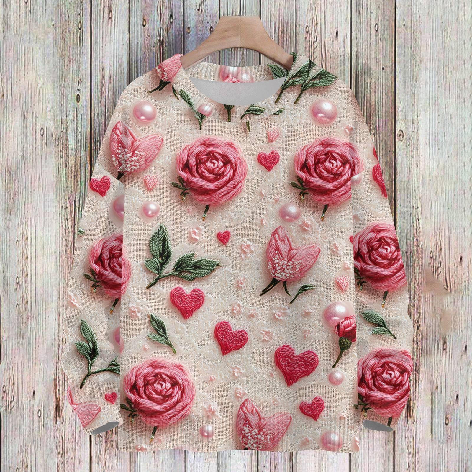 

Свитшоты ко Дню святого Валентина для детей, вязаные свитера для мальчиков и девочек, симпатичные рубашки, осенние свитера с круглым вырезом, топы 100 бежевый