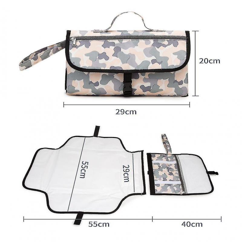 Baby Portable Changing Pad | Lightweight Travel Diaper Station Kit With Waterproof And Cushioned Pad