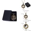 Vintage Magnifying Tree Pendant Necklace With Alloy Material For Stylish Women And Men