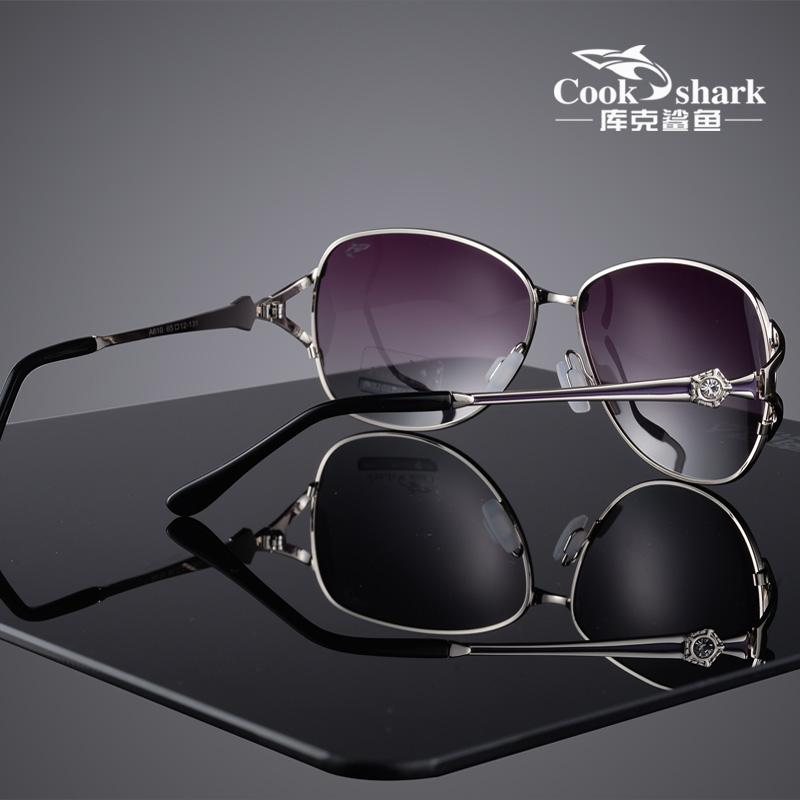 Cook shark new 2020 sunglasses ladies polarized sunglasses tide ultra light driver driving glasses classic