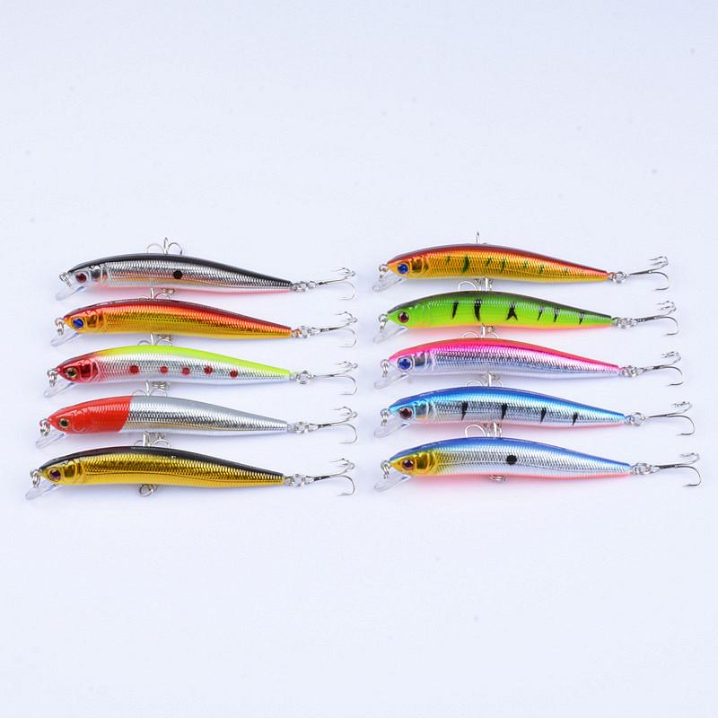Super Long Cast Floating Minnow Bait, 9.8cm/8.2g, Bionic Plastic Lure for Mandarin Fish