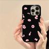 Simple Pink English Pattern Black Phone Case For iPhone 17 16E 16 15 Pro Max 14 13 12 11 Pro X XR XS 7 8 Plus Soft Back Cover