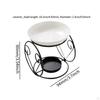 Ceramic Essential Oil Burner Furnace Desk Melt Warmer Tealight Holder for Indoor Room Wedding Gift