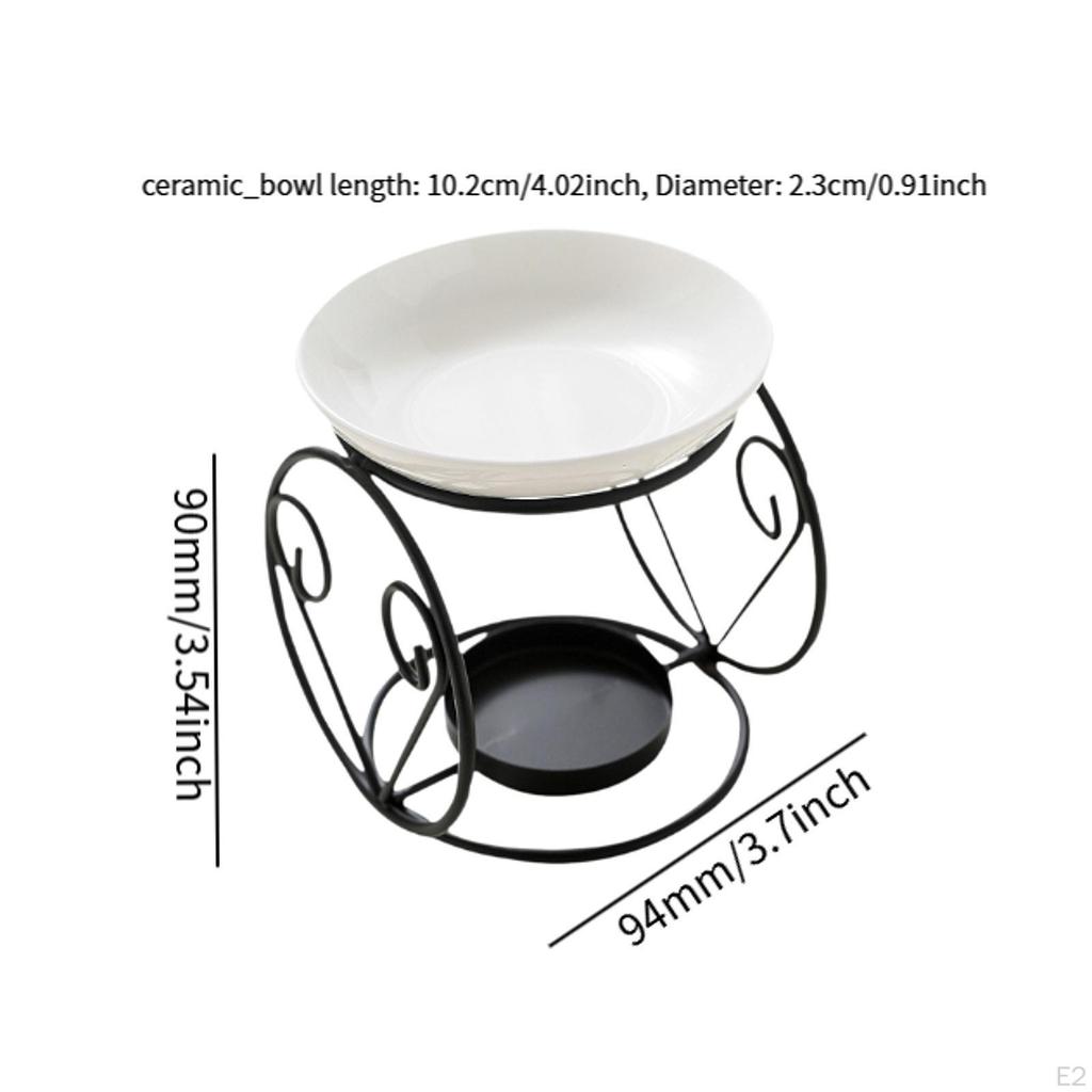 Ceramic Essential Oil Burner Furnace Desk Melt Warmer Tealight Holder for Indoor Room Wedding Gift