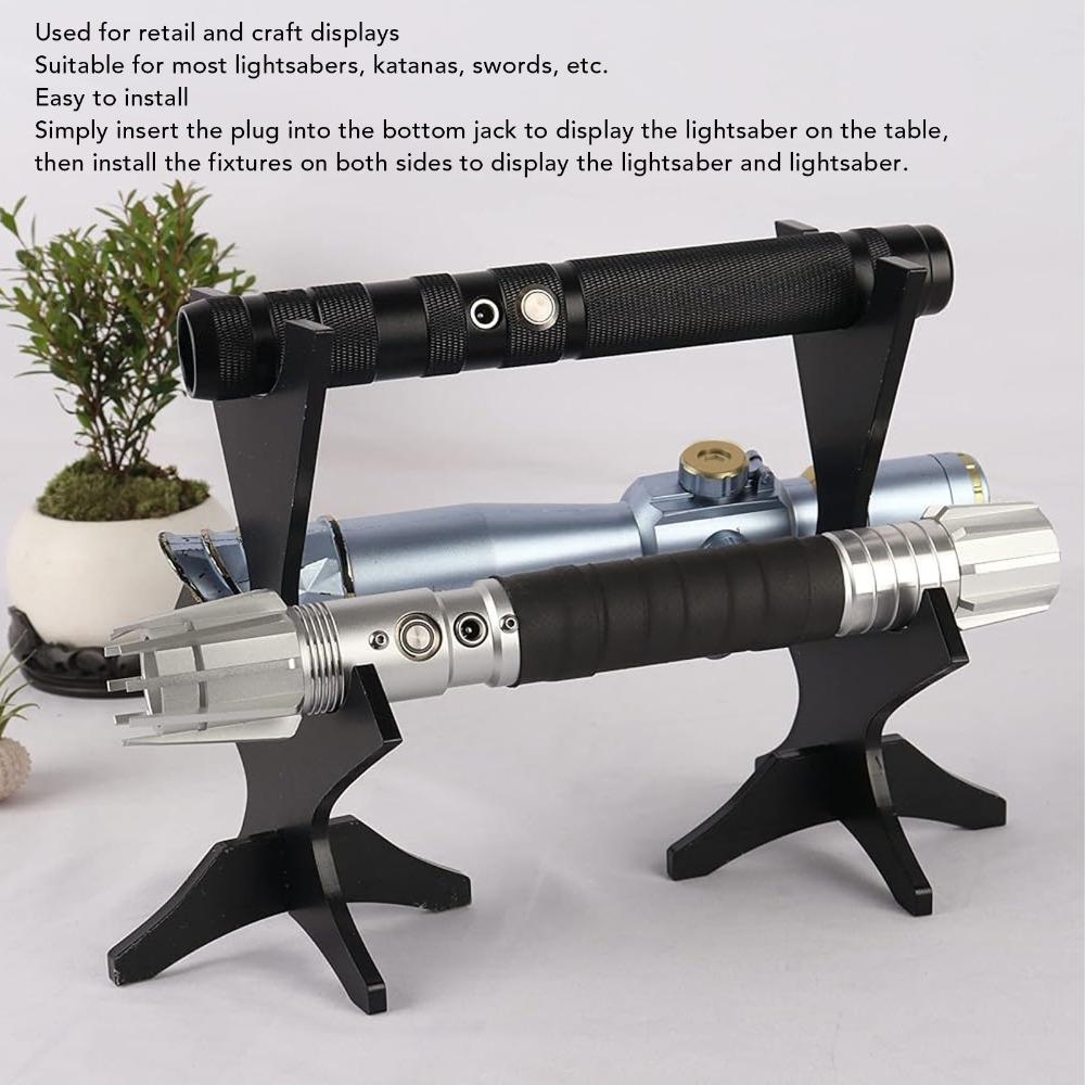 2Pcs Length Adjustable Lightsaber Display Stand Acrylic Adjustable Sword Holder  For Collections