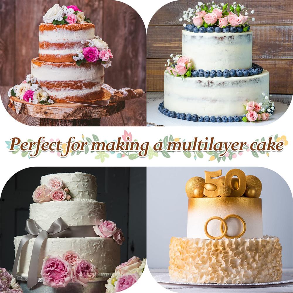 4/6/8/10/12inch Fixed Base Round Cake Pan Aluminum DIY Cakes Pastry Mould Cheesecake Mould Nonstick Cake Tin Kitchen Tools