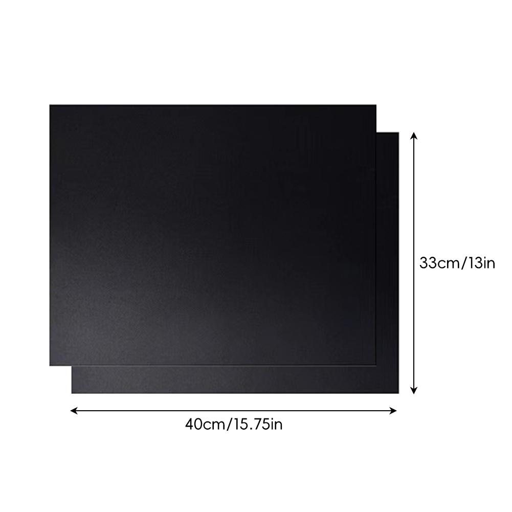 

Антипригарный тефлоновый коврик для гриля барбекю, термостойкий, сверхпрочный, многоразовый, для гриля/духовки/выпечки, аксессуары для гриля 2pcs-33*40*0.2mm