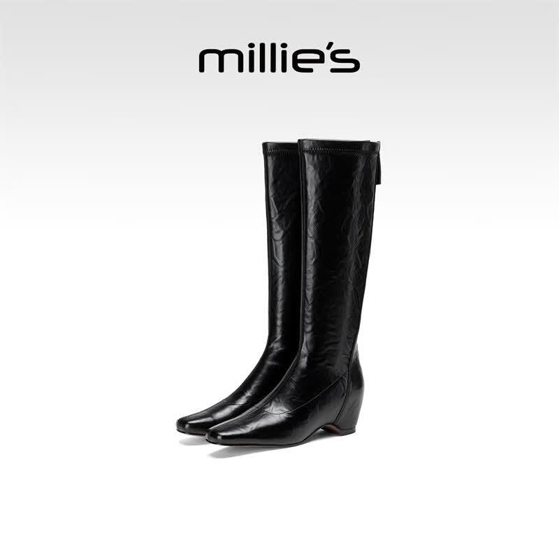Millies Premium Leather Plush-Lined Over-the-Knee Boots