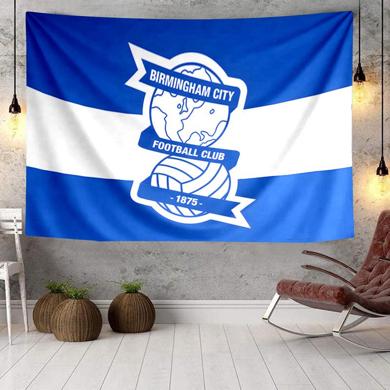 1PC Birmingham City Football Club Tapestry Hanging for Bedroom,Livingroom, Playroom,Decor Art Room Wall Tapestry Holiday and Birthday Gifts