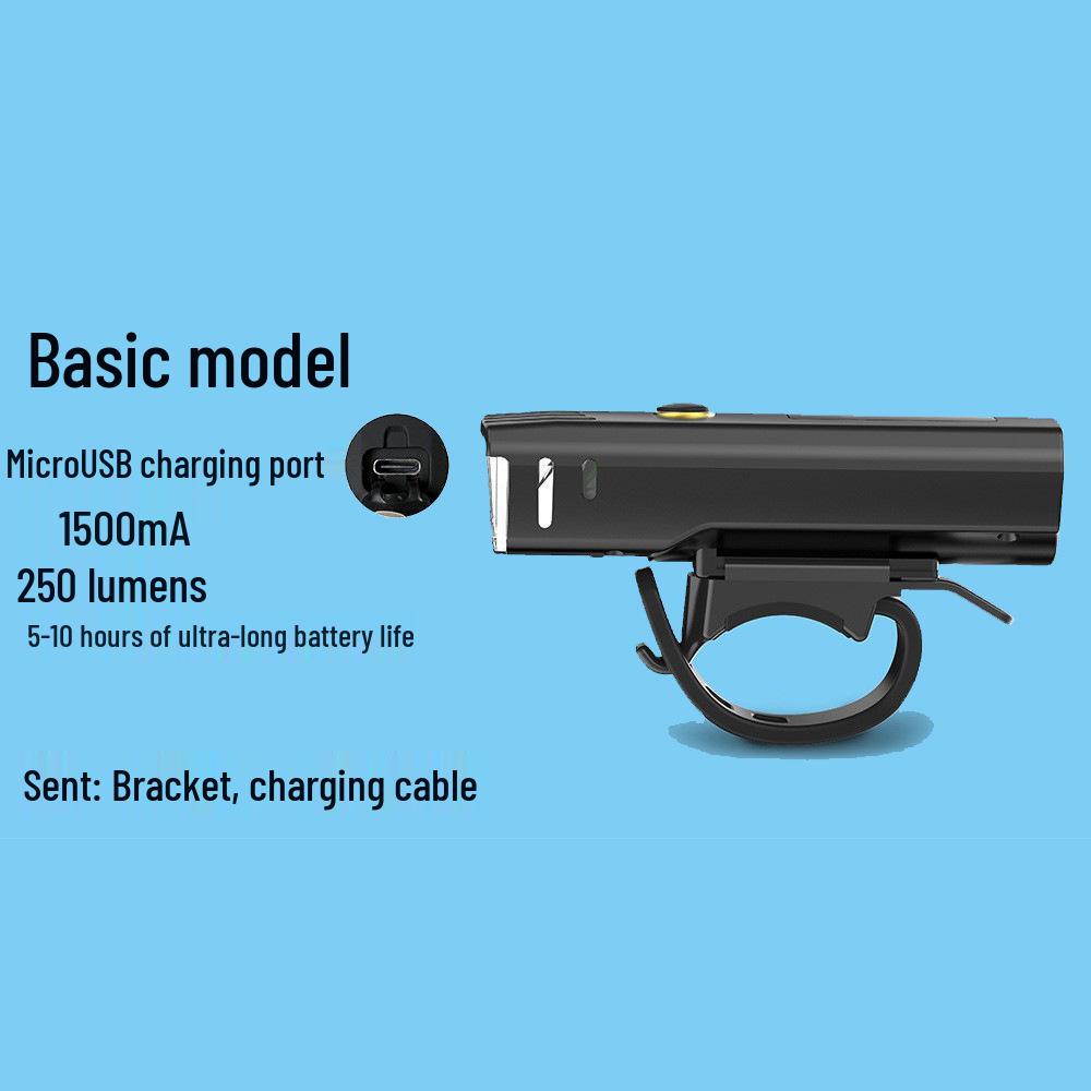 Quick-Release USB Rechargeable Bike Light with Smart Sensor & No-Install Flexible Bracket