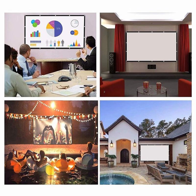 Foldable Polyester Outdoor/Home Projection Screen