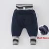 Baby Plush High-Waist Warm Pants for Boys and Girls - Autumn and Winter Belly Protection