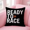k-KTM RTR Logo Cushion Cover Comfortable Reversible Pillow Cover Ideal for Car Sofa Bedroom & Beyond