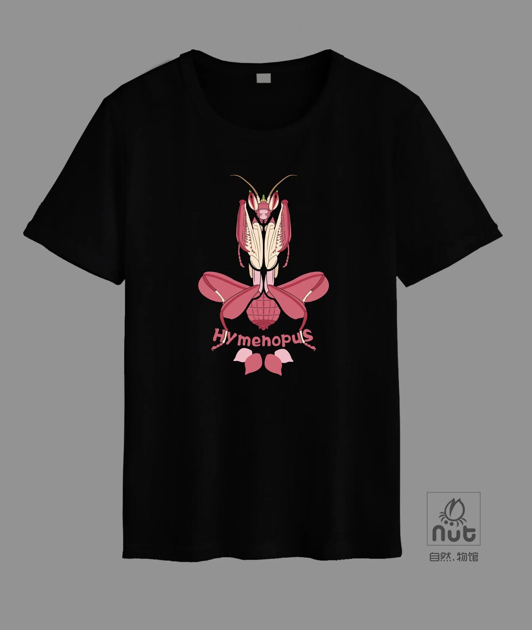 

Hymenopus Coronatus. Natural Insects Malaysia Orchid Mantis T Shirt New 100% Cotton Short Sleeve O-Neck T-shirt Casual Mens T... S разноцветный