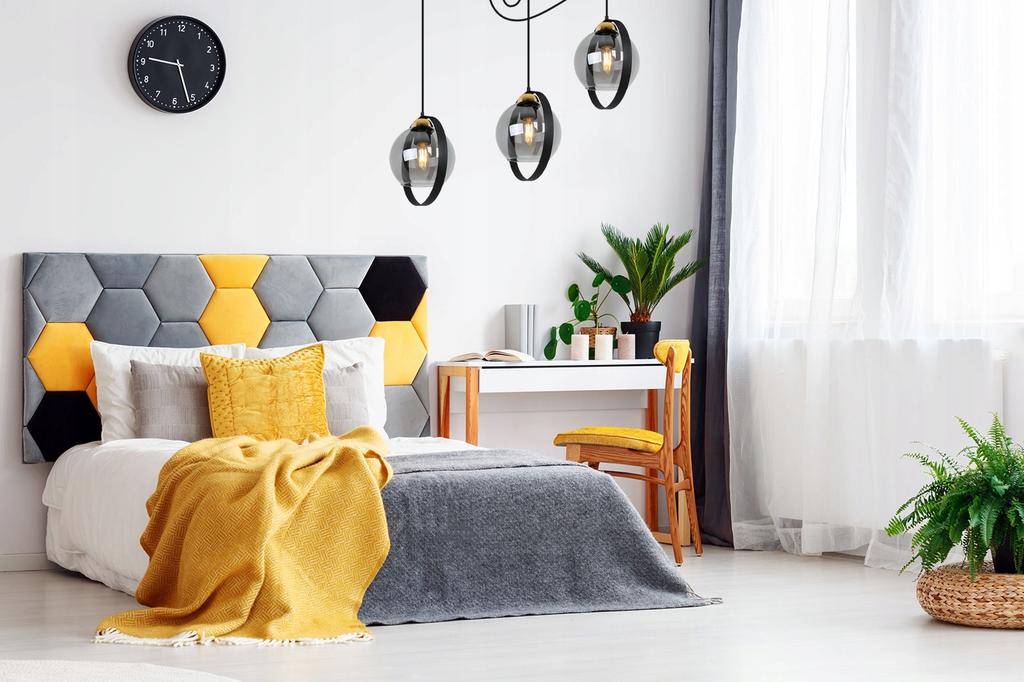 MODERN GLASS RING SPIDER HANGING LAMP