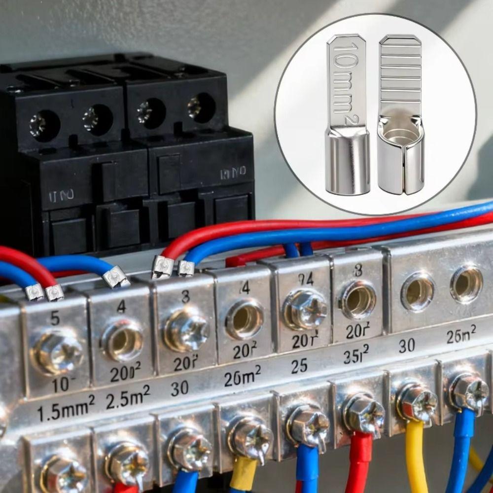 100 PCS Not Easily Oxidized C45 Pin Terminal Clamp Firmly Lug Insert Crimp Terminal  Lighting System